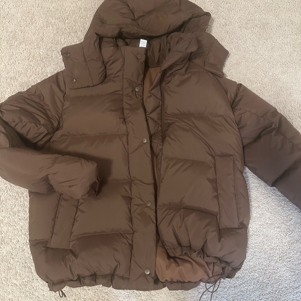 Lululemon wunder puff Brown Puffer Jacket size 10
